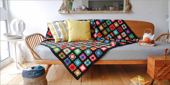 Patchwork throw