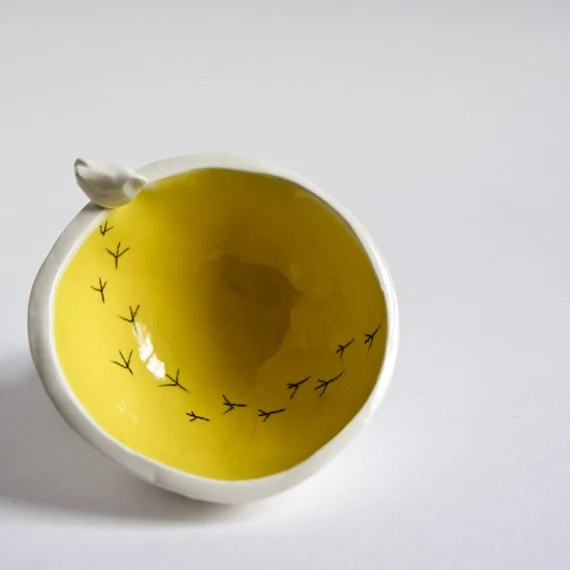 1. Handmade ceramic Tweet bowl, ?23, Karo Art