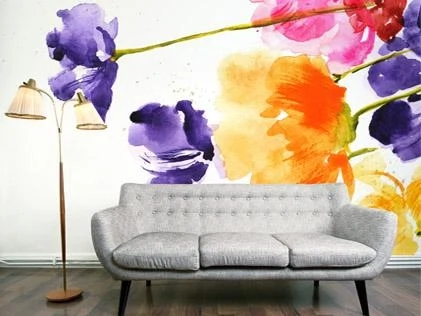 1. Floral wallpaper, around ?97 per roll, Digitex Home