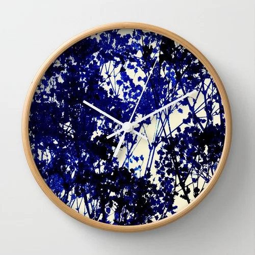 1. Autumn Indigo wall clock, around ?22, Society6