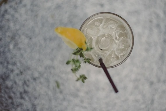 Gin, Nettle and Thyme Cocktail Gin, Nettle and Thyme Cocktail