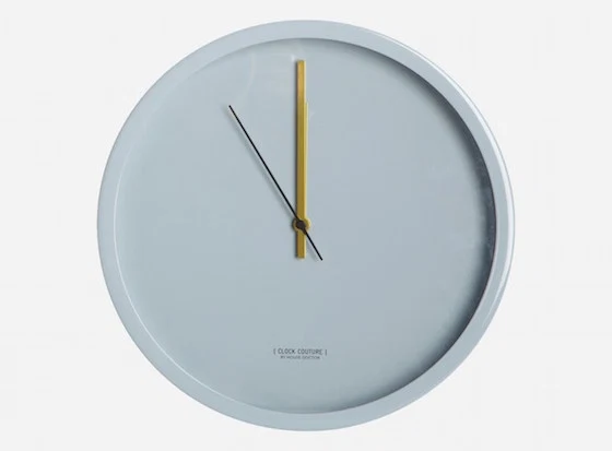 House Doctor Couture clock in grey, ?79.95, Living and Company