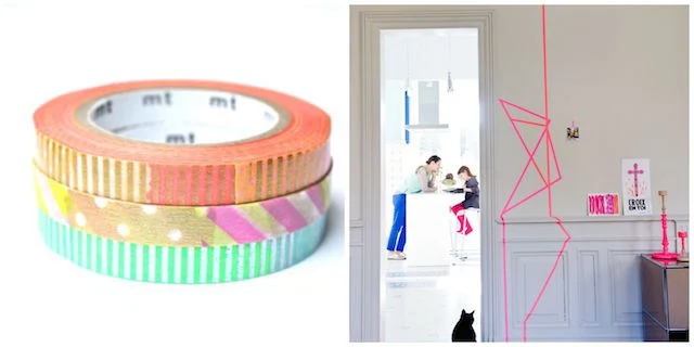 Multi colour washi tape - Living room updates on Image.ie