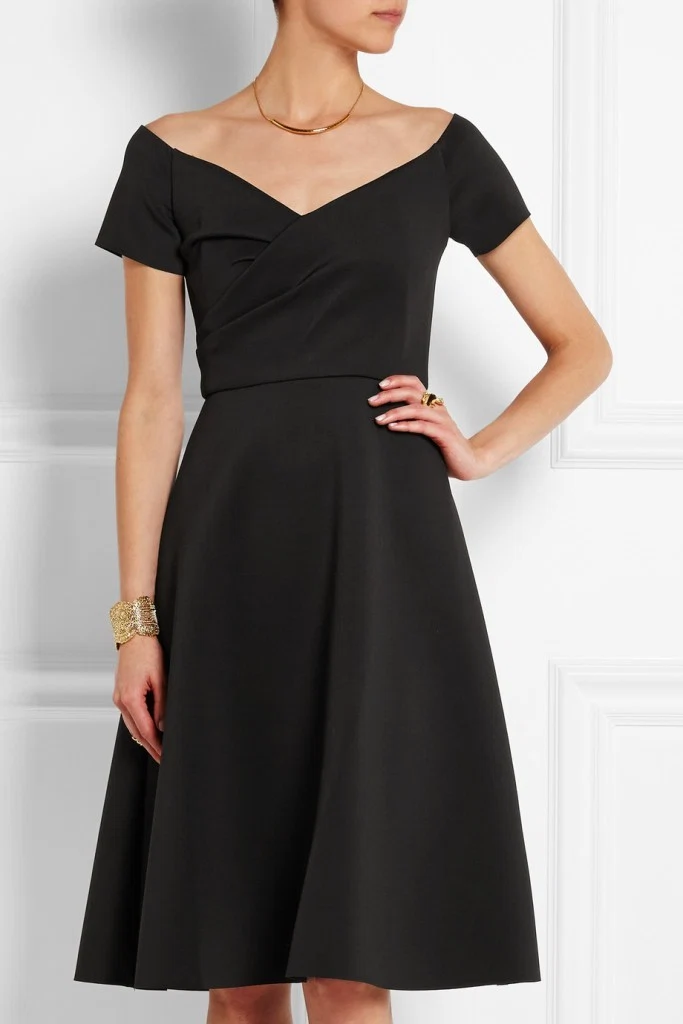 neoprene black dress from Saloni