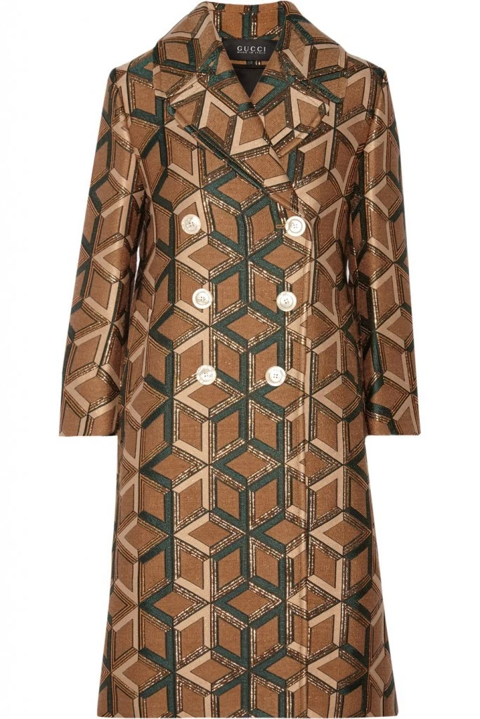 gucci print coat