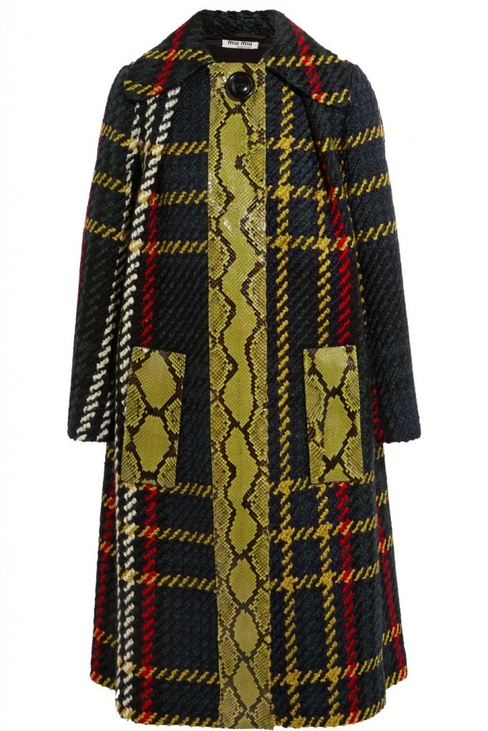miu miu print coat