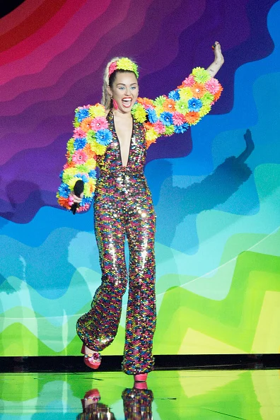 Miley Cyrus onstage during the 2015 MTV Video Music Awards at Microsoft Theater on August 30, 2015 in Los Angeles, California.