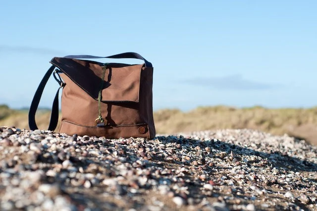 A canvas satchel by Ashleigh Smith of The Atlantic Equipment Project - image.ie/interiors