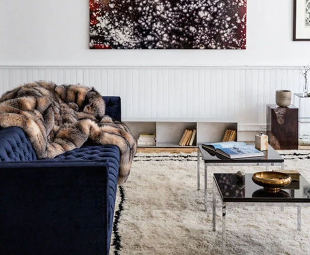 Pinspiration: Spotlight on the Blue Sofa | Image Interiors and Living. Photo by Aubrie Pick.