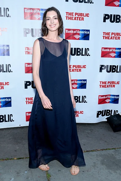 NEW YORK, NY - JUNE 09:  Actress Anne Hathaway attends The Public Theater's Annual Gala at Delacorte Theater on June 9, 2015 in New York City.  (Photo by Ben Gabbe/Getty Images)