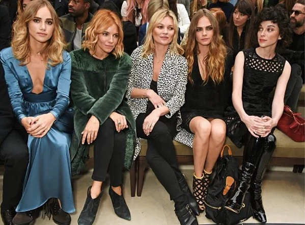 The Brit Fash Pack Turn Out For Burberry Prorsum