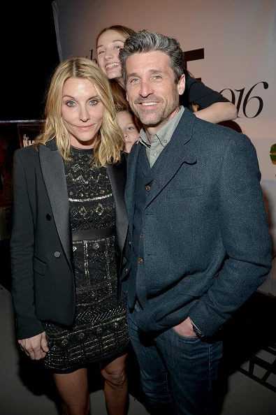 Jillian Fink and Patrick Dempsey attend the inaugural Image Maker Awards hosted by Marie Claire on January 12, 2016 in Los Angeles, California.