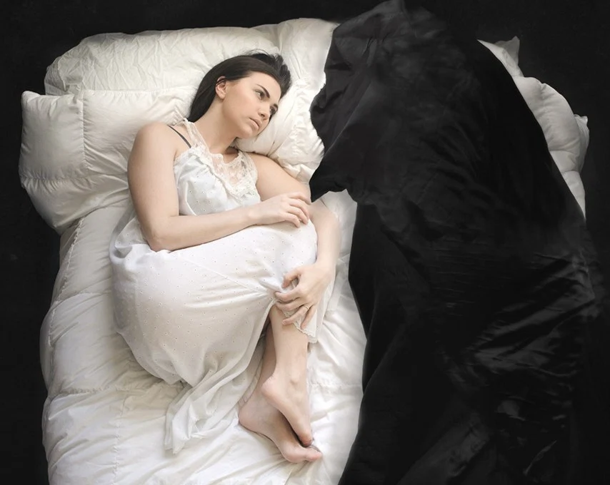 i was scared of sleeping. i felt the most raw panic in complete darkness. actually, complete darkness wasn't scary. it was that little bit of light that would cast a shadow -- a terrifying shadow.