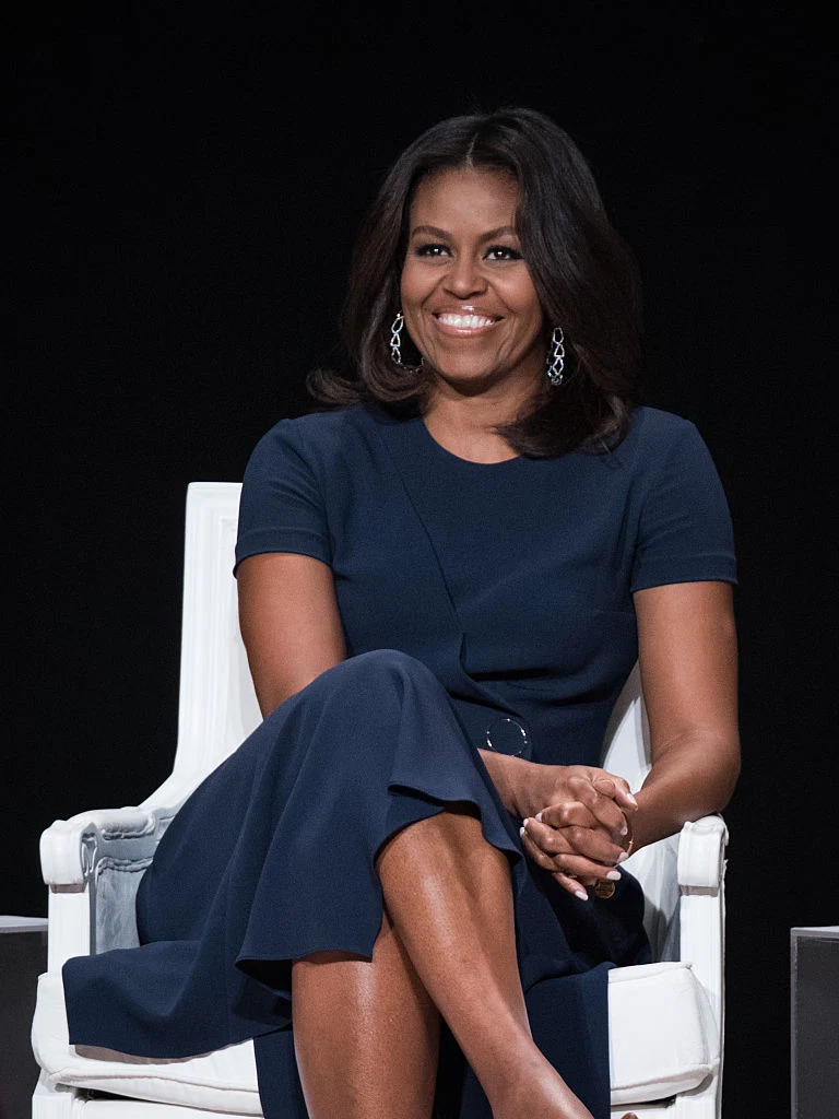  First Lady of the United States Michelle Obama joins the  "Let Girls Learn" Global Conversation at The Apollo Theater in New York City.