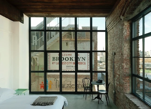 View from a guestroom in Brooklyn's Wythe Hotel (image: Matthew Williams).
