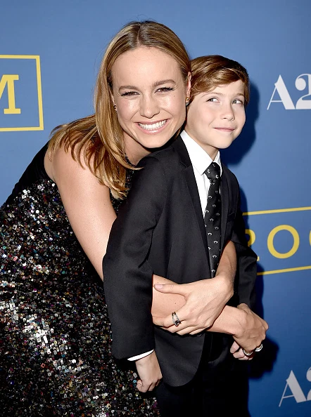 WEST HOLLYWOOD, CA - OCTOBER 13: Actress Brie Larson (L) and actor Jacob Tremblay arrive at the premiere of A24's "Room" at the Pacific Design Center on October 13, 2015 in West Hollywood, California. (Photo by Kevin Winter/Getty Images)