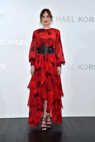 TOKYO, JAPAN - NOVEMBER 20: Dakota Johnson attends the opening event for the Michael Kors Ginza Flagship Store on November 20, 2015 in Tokyo, Japan. (Photo by Koki Nagahama/Getty Images for Michael Kors)