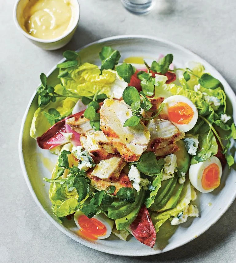The Medicinal Chef, Dale Pinnock’s Chicken, avocado and blue cheese salad
