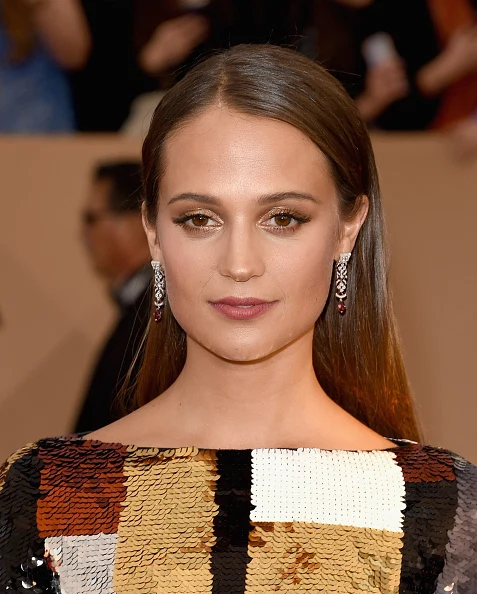 LOS ANGELES, CA - JANUARY 30: Actress Alicia Vikander attends The 22nd Annual Screen Actors Guild Awards at The Shrine Auditorium on January 30, 2016 in Los Angeles, California. 25650_015 (Photo by Jason Merritt/Getty Images for Turner)