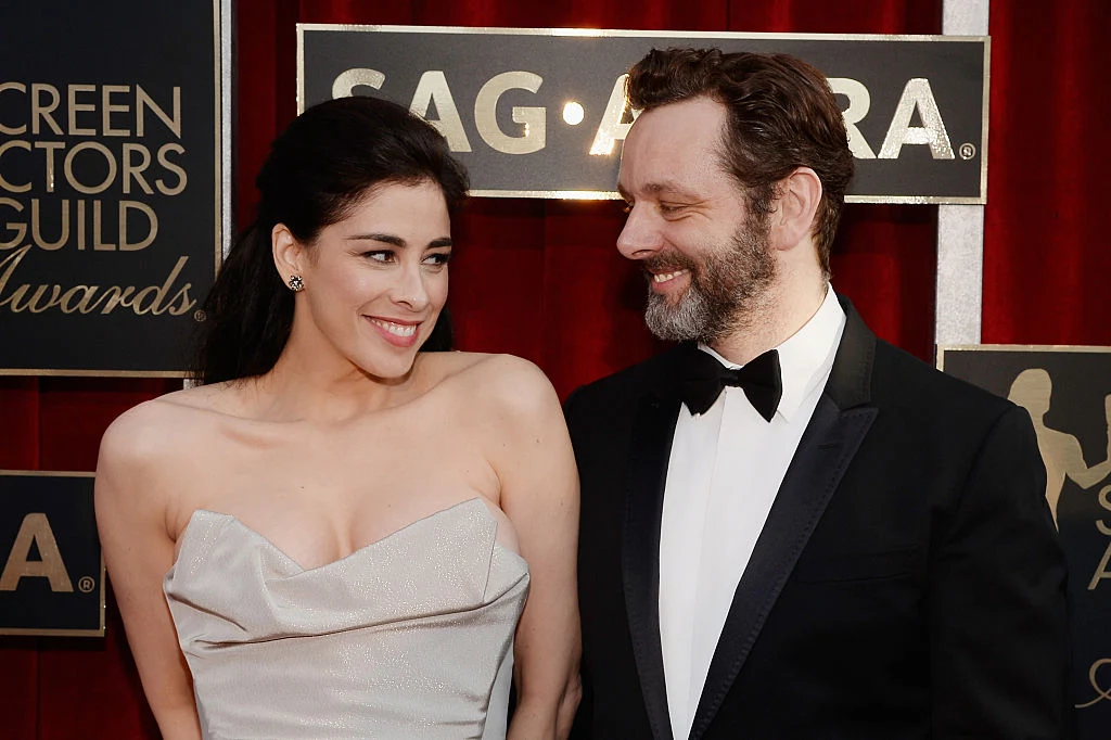 Sarah Silverman with boyfriend, fellow actor Michael Sheen.