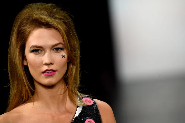 NEW YORK, NY - FEBRUARY 15: Model Karlie Kloss walks the runway wearing Jeremy Scott Fall 2016 during New York Fashion Week: The Shows at The Arc, Skylight at Moynihan Station on February 15, 2016 in New York City. (Photo by Frazer Harrison/Getty Images for NYFW: The Shows)