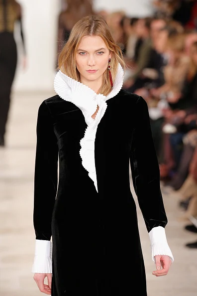 A model walks the runway wearing Ralph Lauren Fall 2016 during New York Fashion Week: The Shows at Skylight Clarkson Sq on February 18, 2016 in New York City.