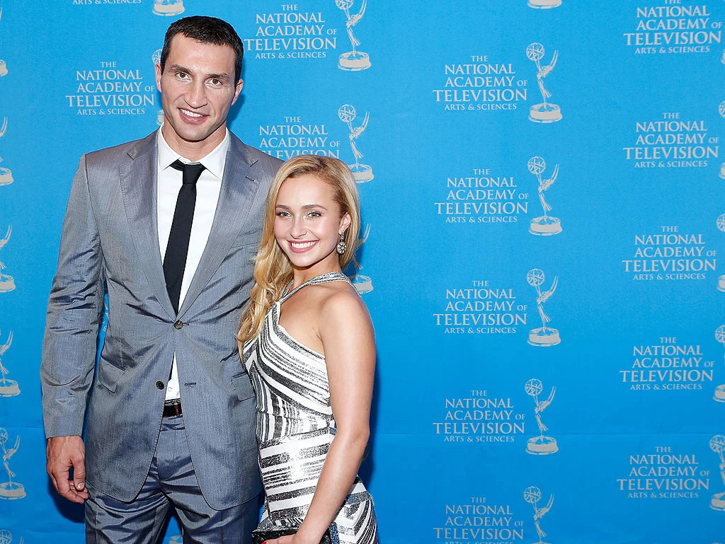  Boxer Wladimir Klitschko and actress/model Hayden Panettiere attend the 34th Annual Sports Emmy Awards Reception
