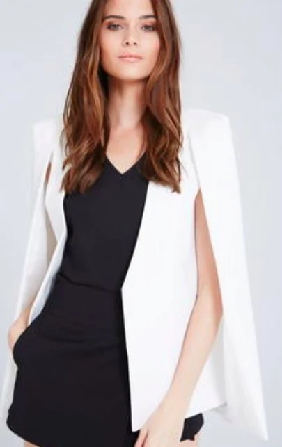 White Cape Blazer by Lavish Alice Topshop, €72 