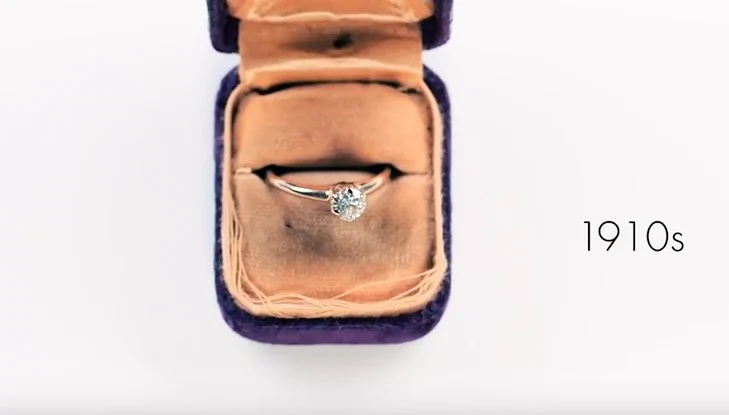 Watch: 100 Years Of Engagement Rings