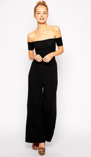 ASOS Bardot Jersey Jumpsuit With Wide Leg €35.21