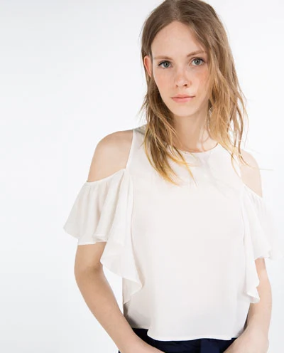 Zara Ruffle Top 17.95