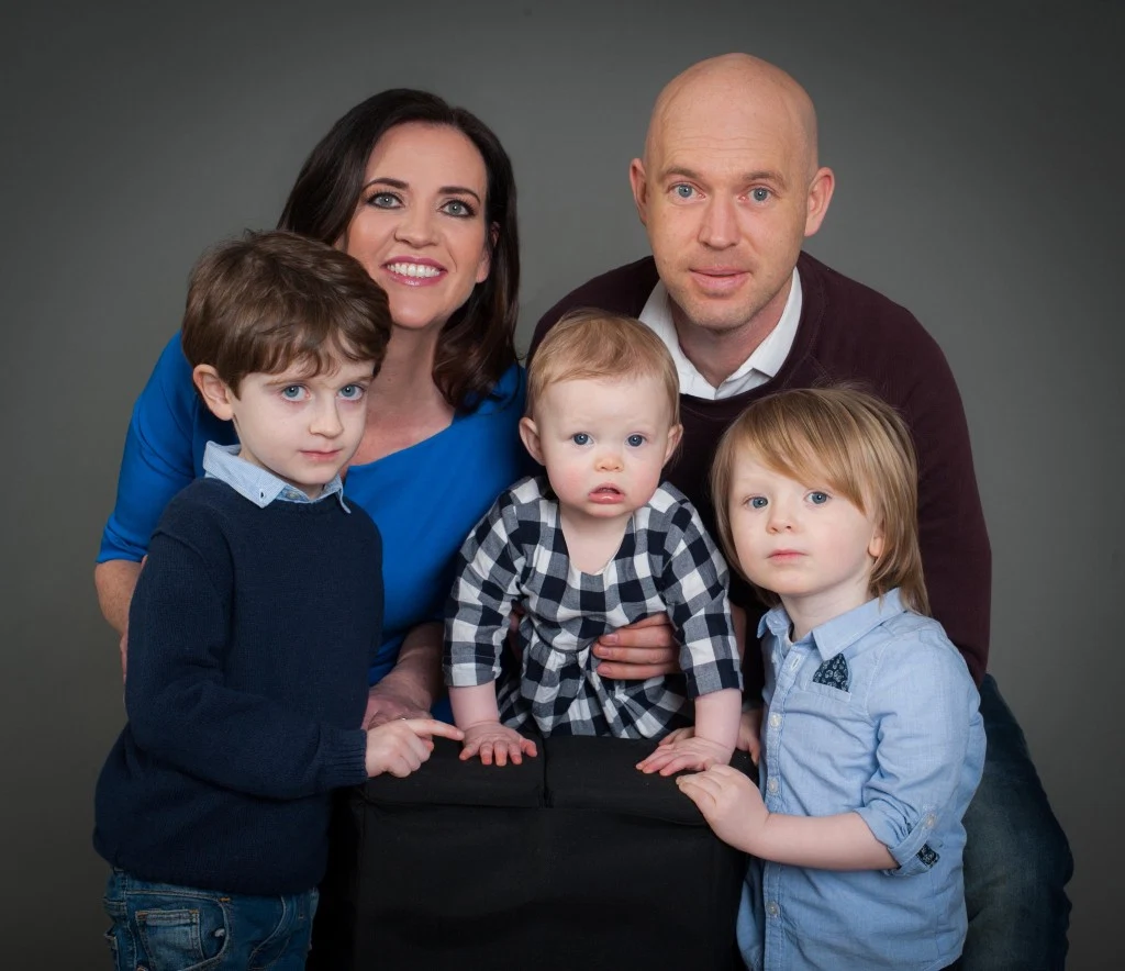 Vivienne with her son Oscar (4), her nephew Martin and Martin's children, Daisy (10 months) and Ted (2).