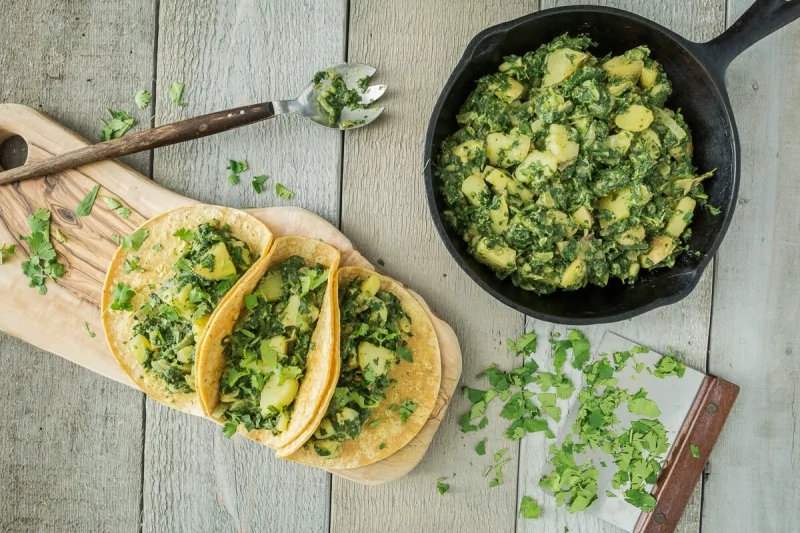 What to Cook Tonight: Spinach-Potato Tacos