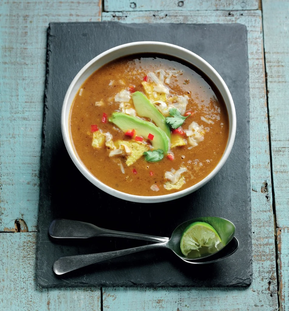 What to Cook: Black Bean Tortilla Soup with Avocado