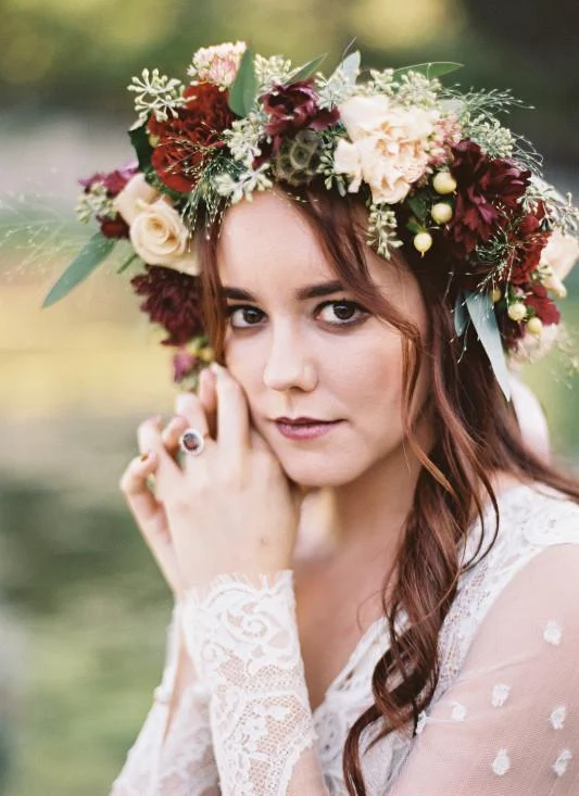 Autumn Flower Crowns: The Finishing Touch for a Fall Wedding