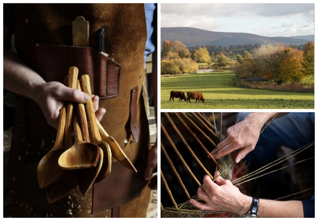 We Try Bladesmithing, Spoon Carving and Basket Weaving