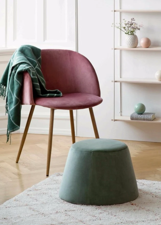 sostrene-grene/velour-chair-pouffe
