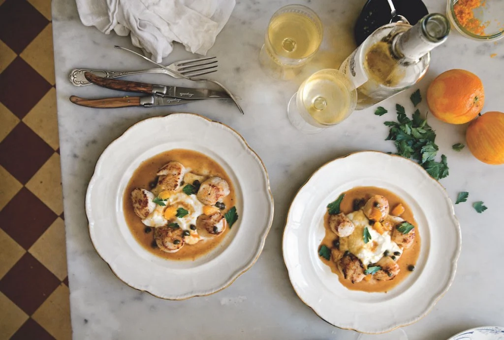 Supper Club: Mimi Thorisson’s sea scallops with cauliflower purée and capers