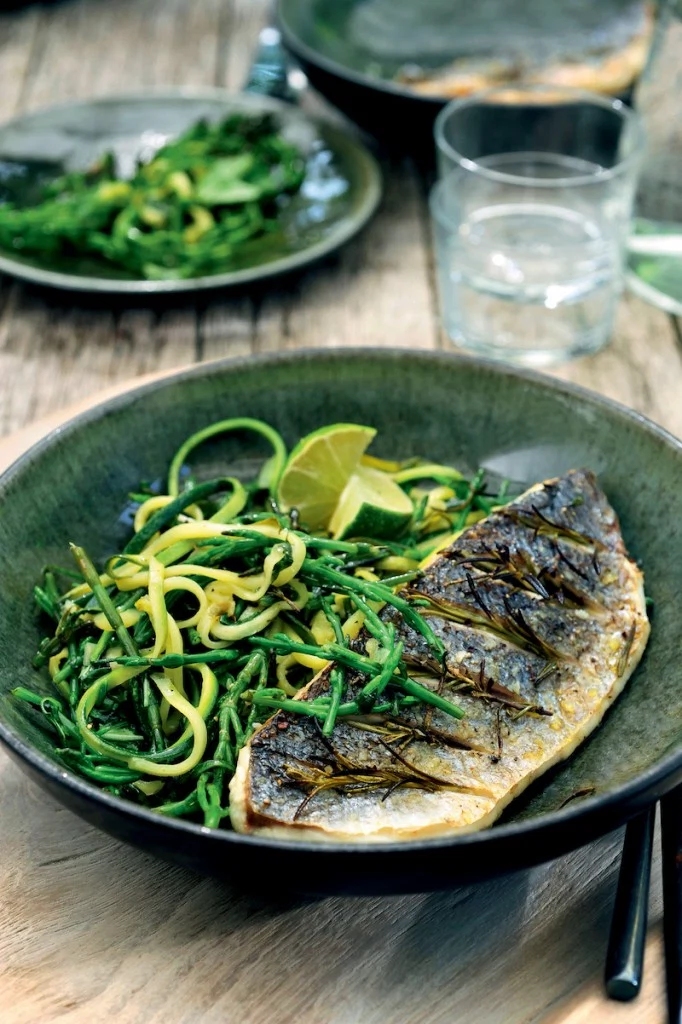 What to Cook Tonight: Sea Bass with Courgettes and Samphire What to Cook Tonight: Sea Bass with Courgettes and Samphire