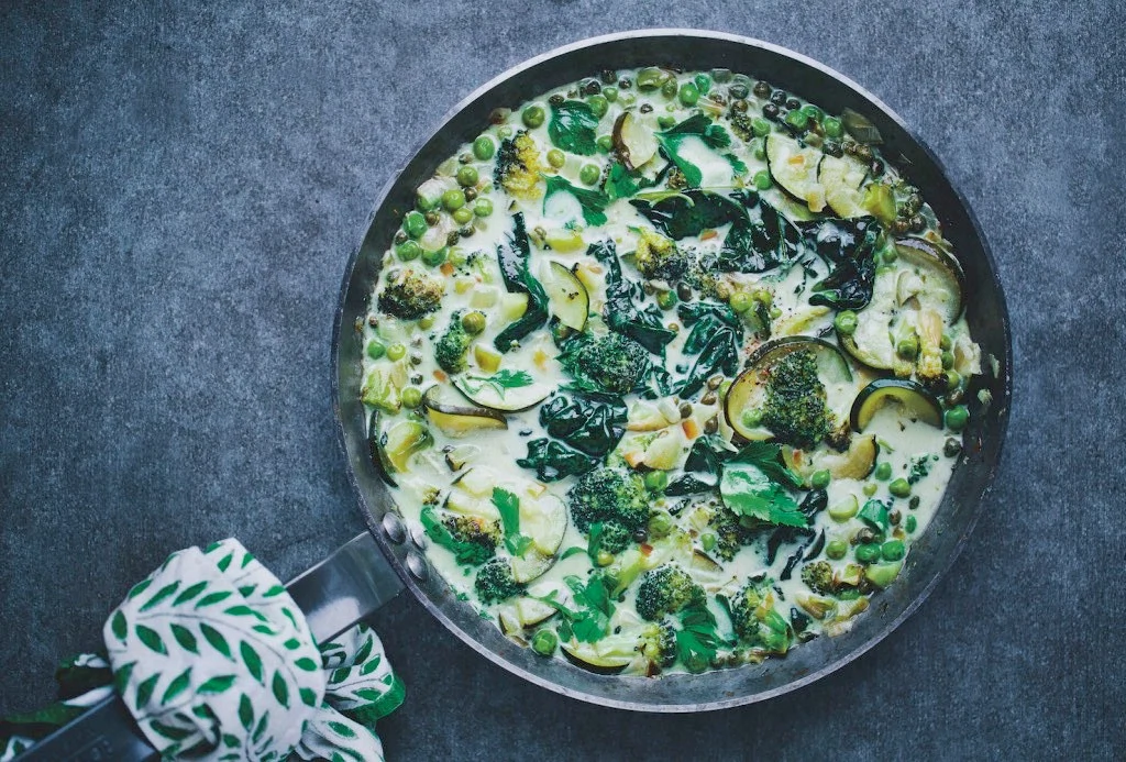 Supper Club: Creamy sautéd green veggies (perfect with pasta or quinoa)