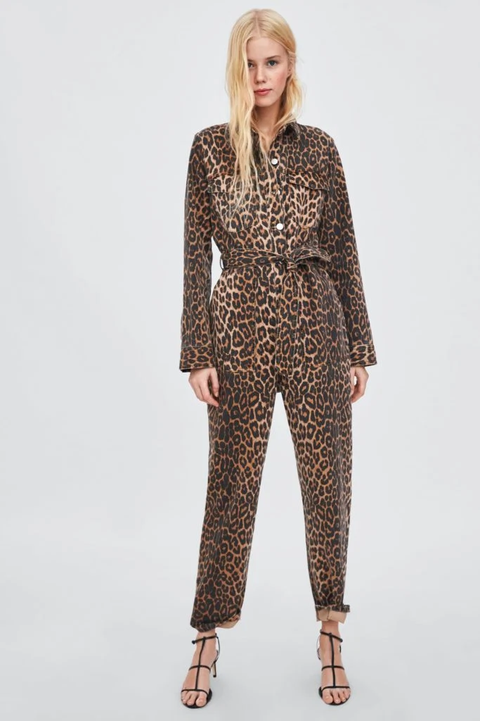 Leopard print boiler suit, €59.95 at zara.com