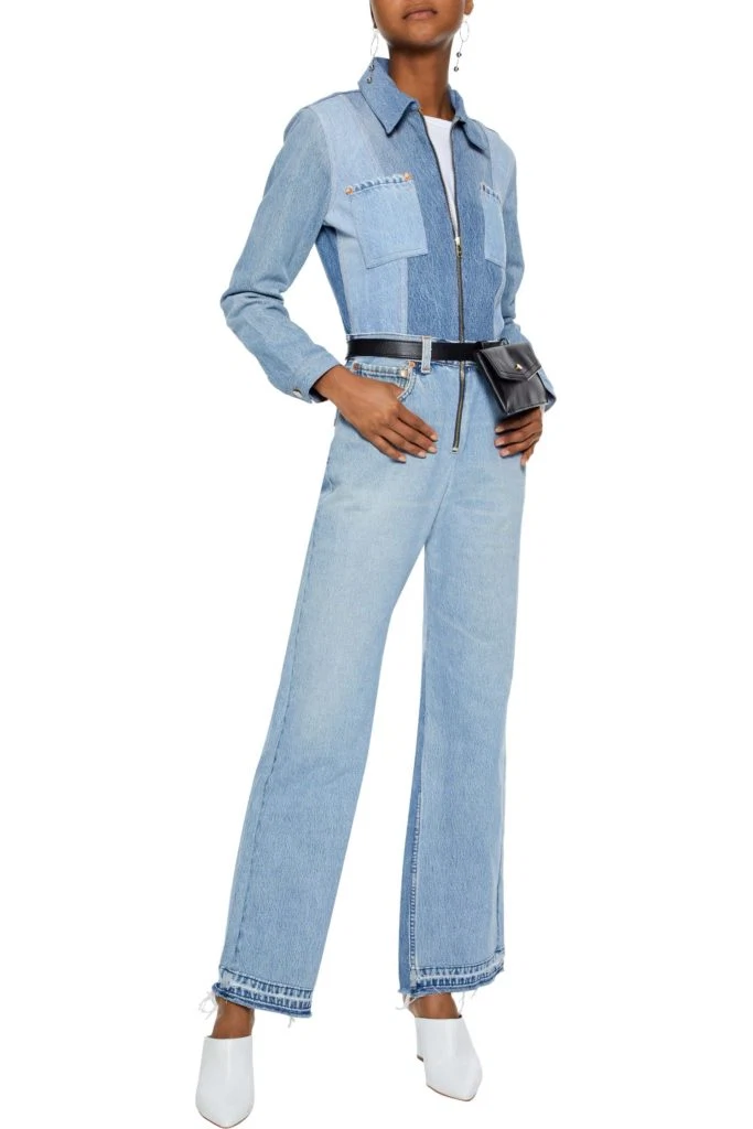 Patchwork denim jumpsuit by Levis, €475 at theoutnet.com