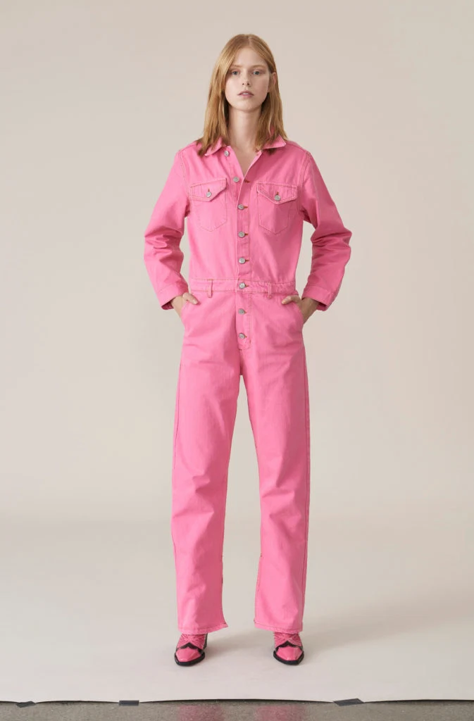 Pink denim boiler suit, €419 at ganni.com