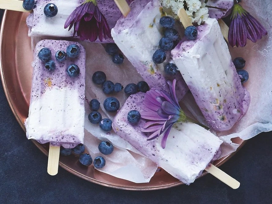 What to Make: Creamy Blueberry & Lemon Ice Pops