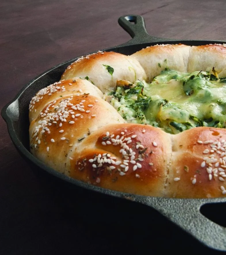 Bank Holiday Treat: Pull-Apart Challah with Spinach Artichoke Dip
