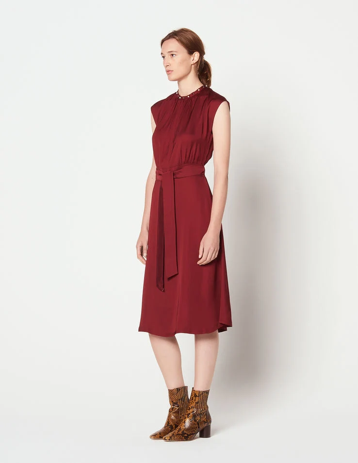 Sleeveless midi dress, €185.50 at sandro-paris.com
