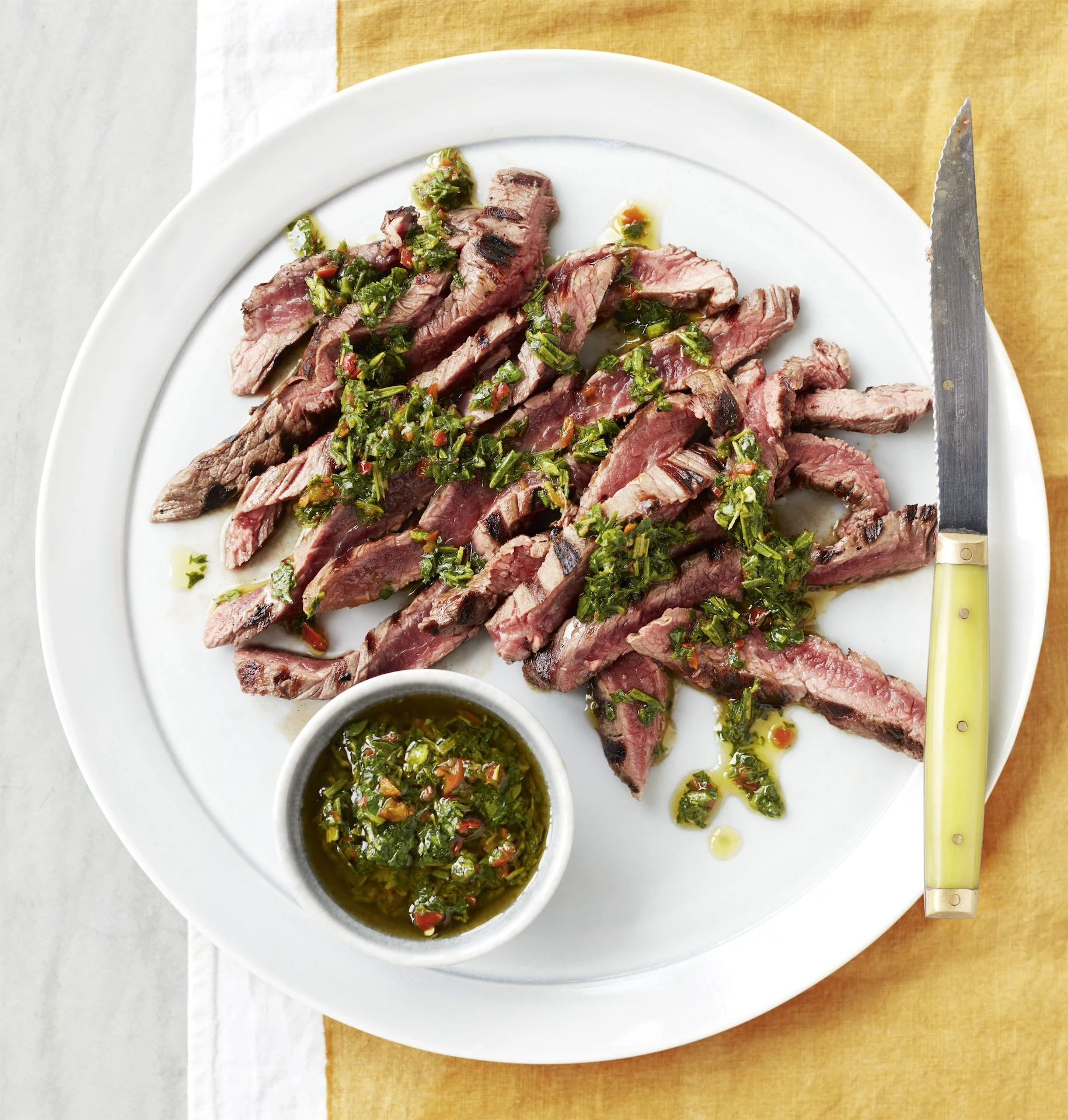 Gordon Ramsay’s Bavette Steak With Rosemary Chimichurri Gordon Ramsay’s Bavette Steak With Rosemary Chimichurri