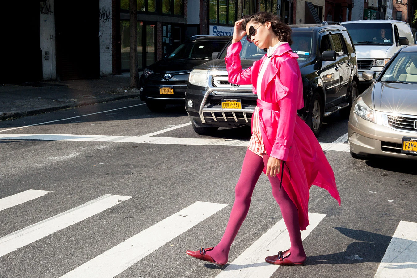 How to wear: coloured tights