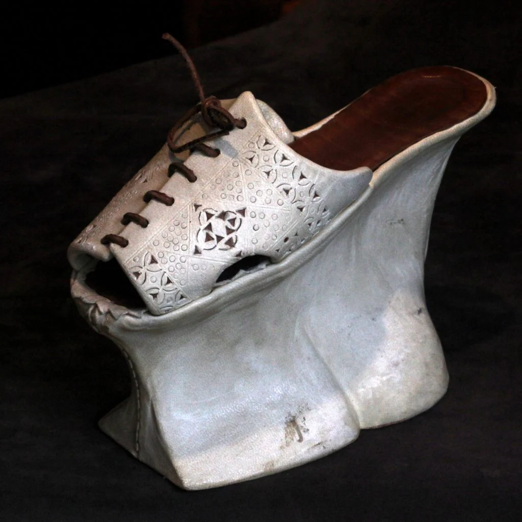 Chopine shoe from Shoe Museum Lausanne
