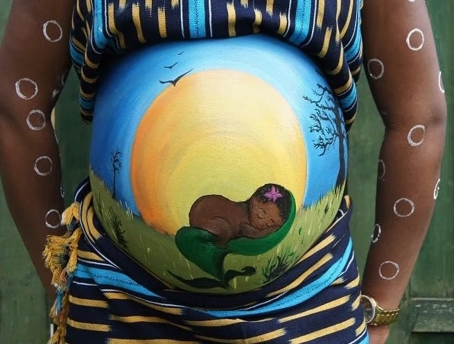 Expecting? Paint your bump for Maternal Mental Health Day